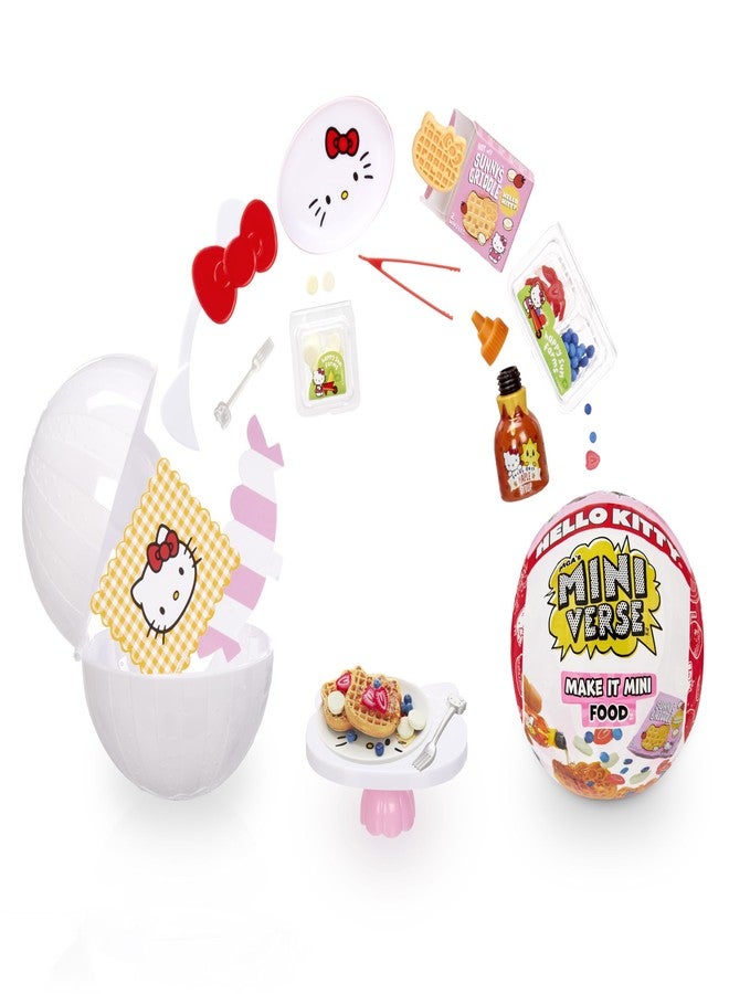 MGA's Miniverse Make It Mini Food Hello Kitty (6 Pack), Mini Collectibles, Sanrio, Mystery Blind Packaging, DIY, Crafts, Resin Play, Replica Food, Novelty, NOT Edible, 8+ - Image 2